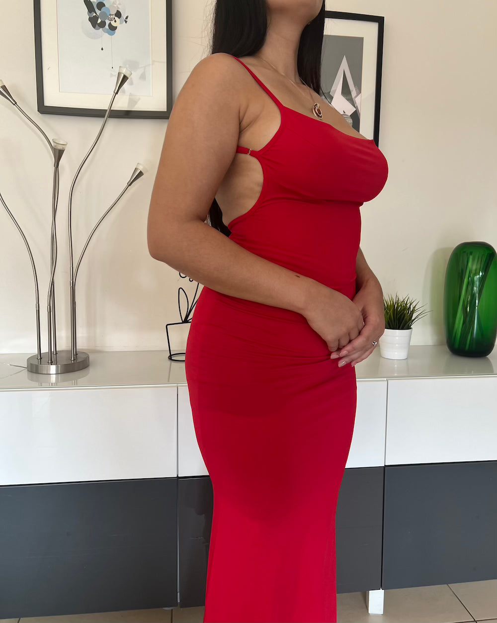 ROBE ROUGE SEXY YARA