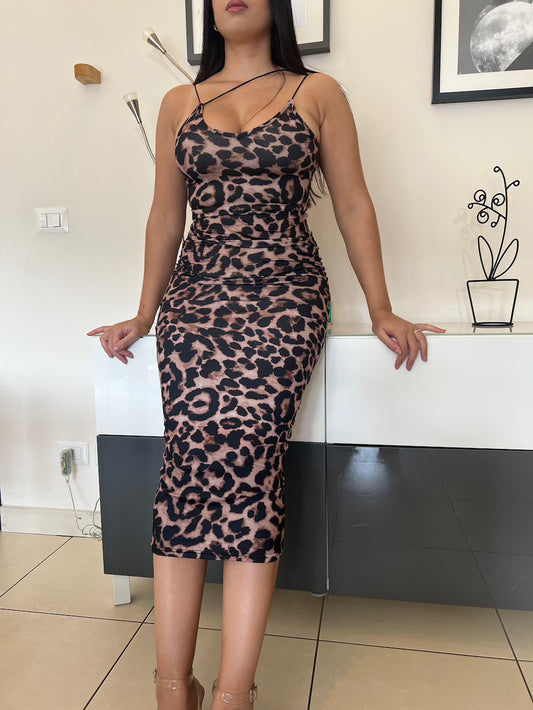 ROBE LEOPARD SEXY NORA